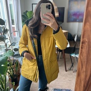 Pendleton Rain Jacket lined EUC roll up hood lined warm